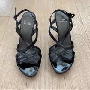 Stuart Weitzman Black Patent Sandals